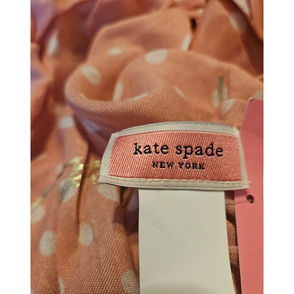 Kate Spade New York Pink Polka Dot Scarf Accessory